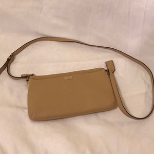 Coach Tan Leather Crossbody Envelope Bag